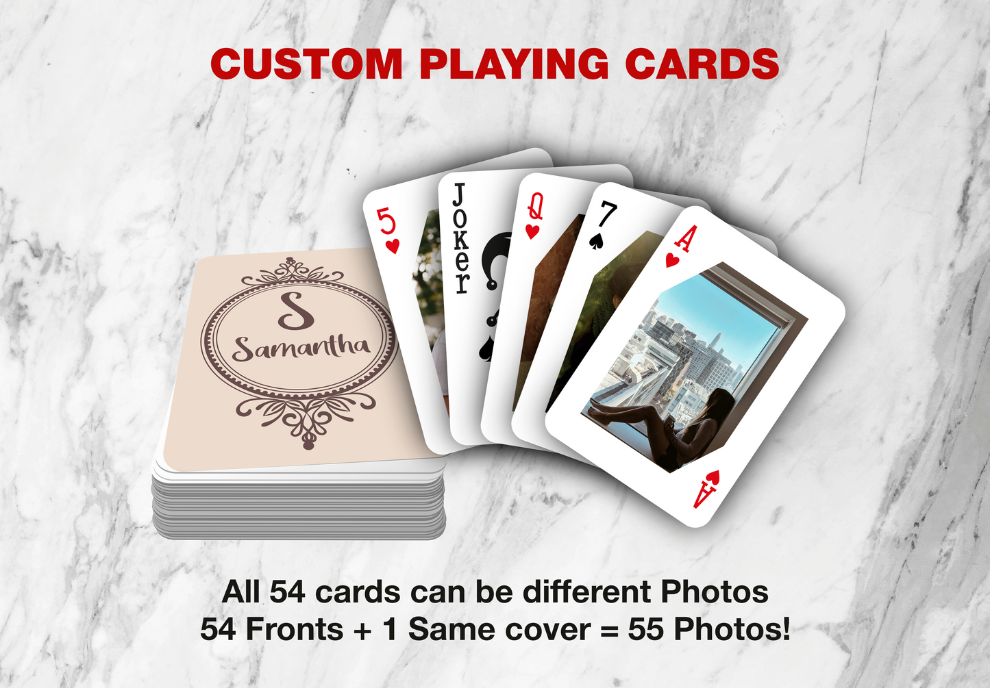 Personalized Playing Cards with Your Name