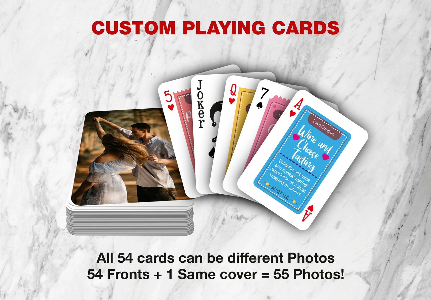 Love Coupon Cards | Love Adventure Playing Cards