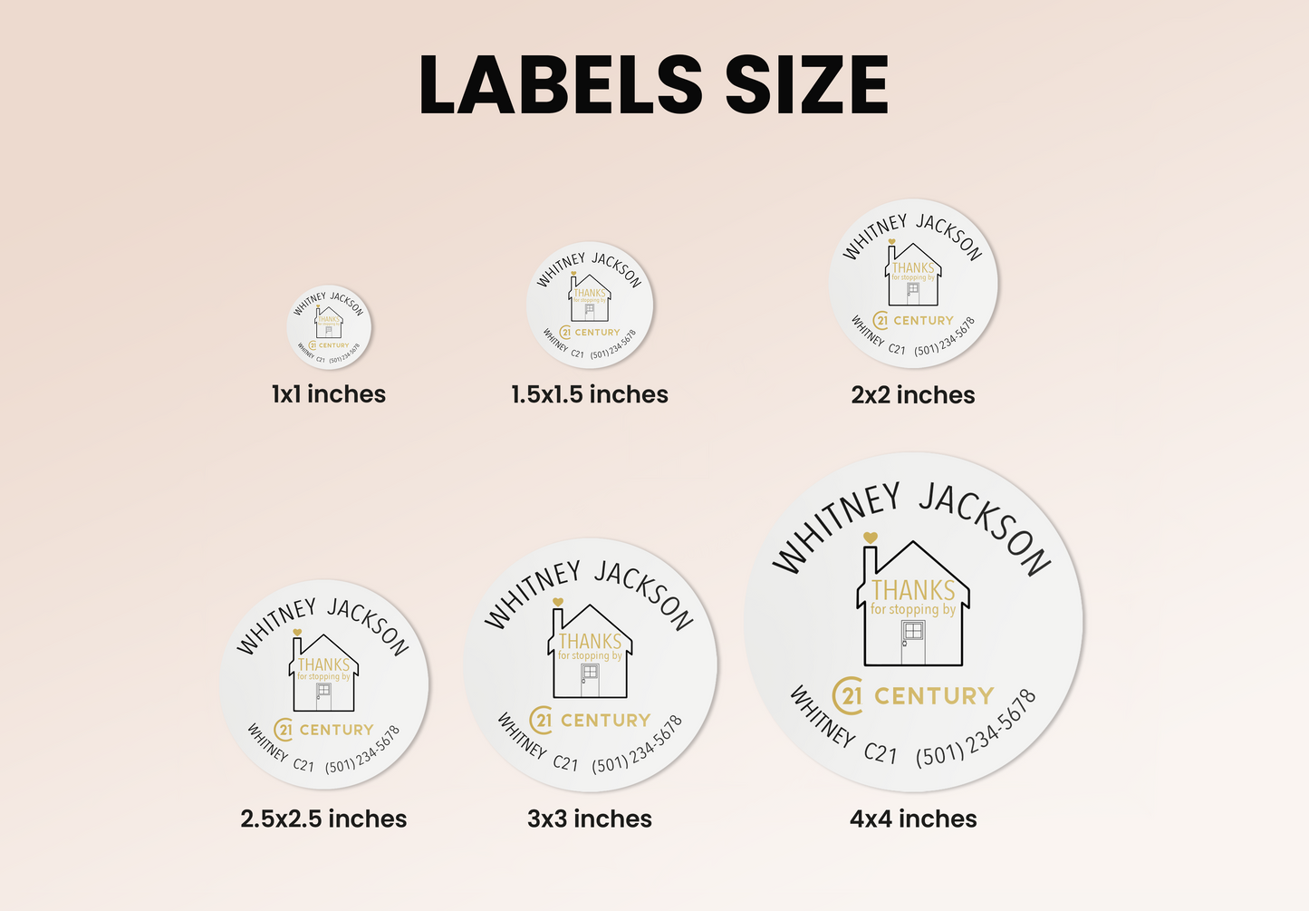 Labels | Century 21 | Thank You Stickers