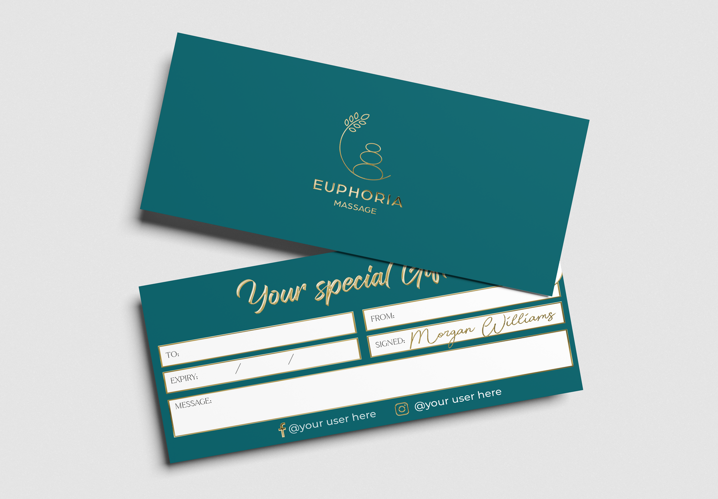 Luxury Custom Gift Certificate