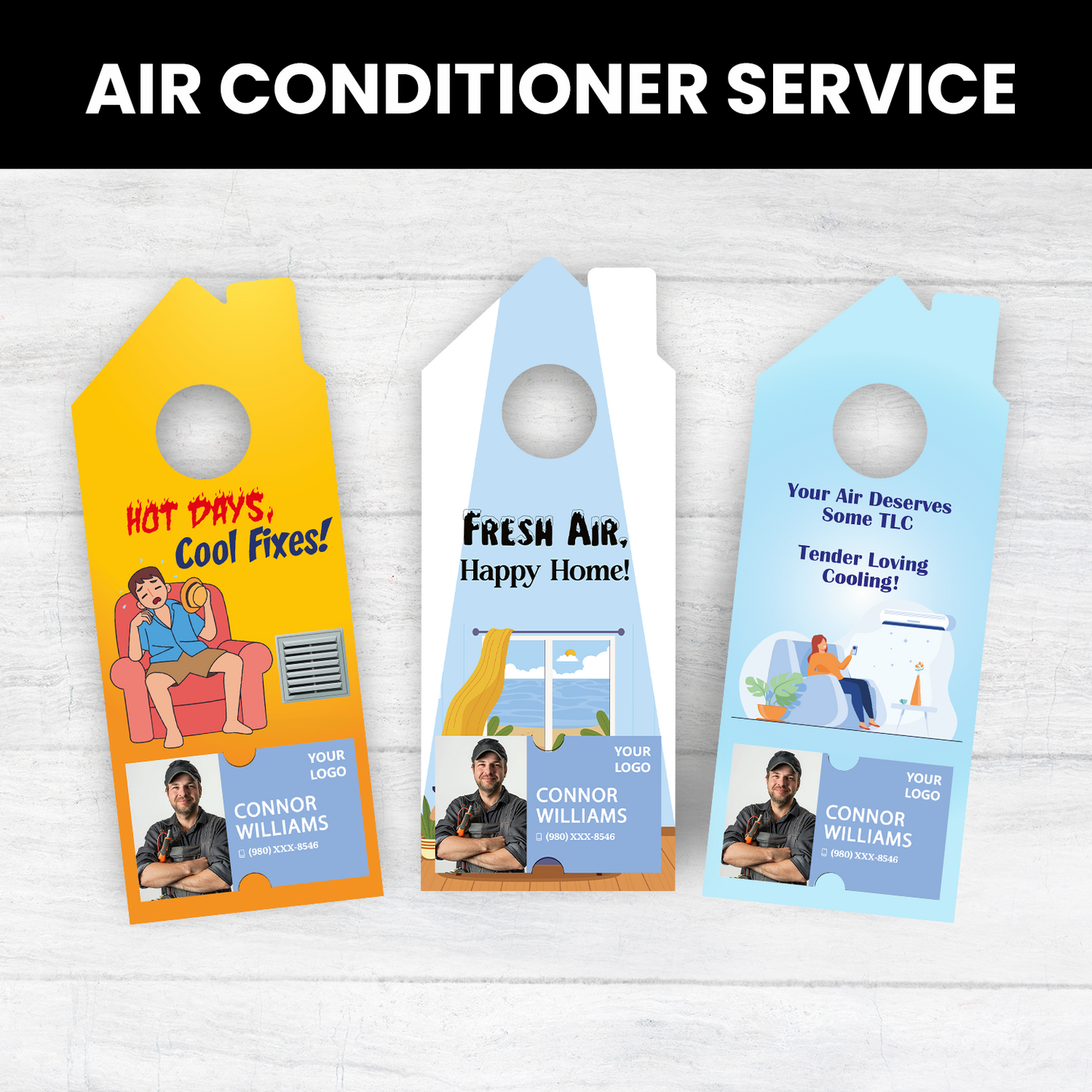 Air Conditioning Door Hangers
