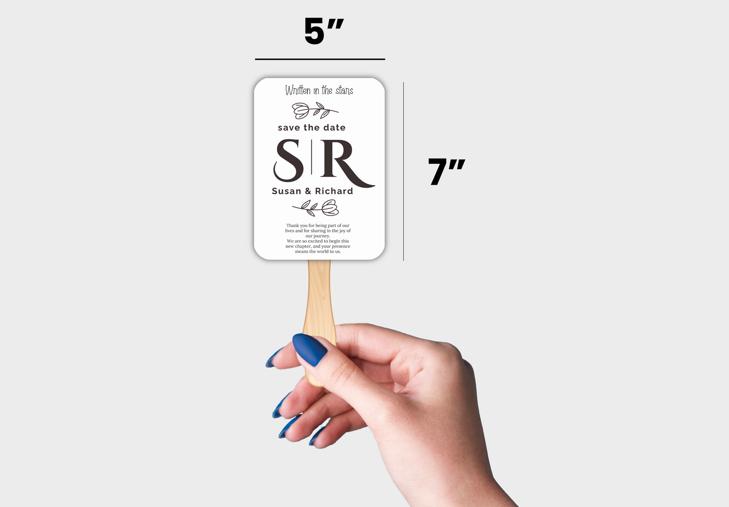 Custom Wedding Hand Fans