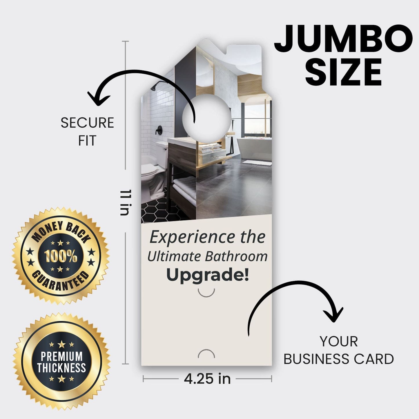 Bathroom Remodel Services Door Hanger