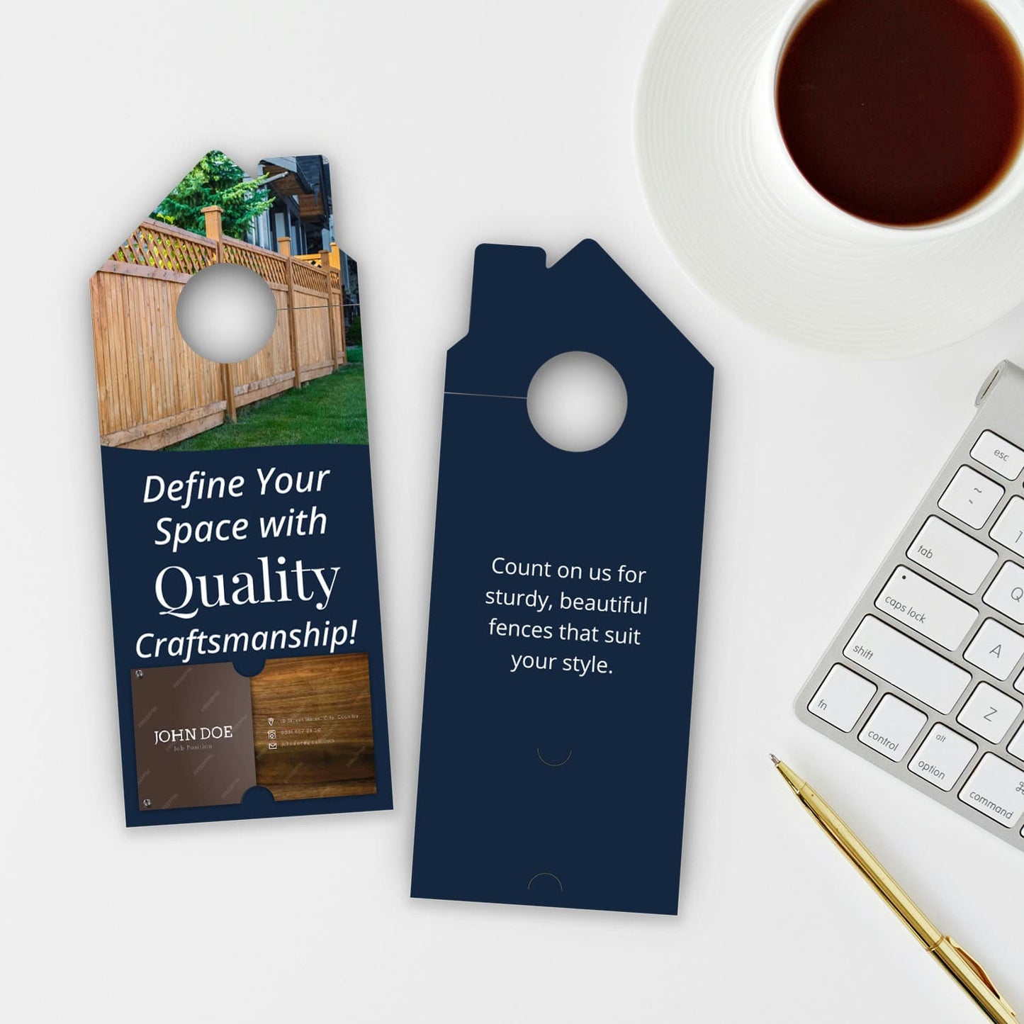 Fence Services Door Hanger