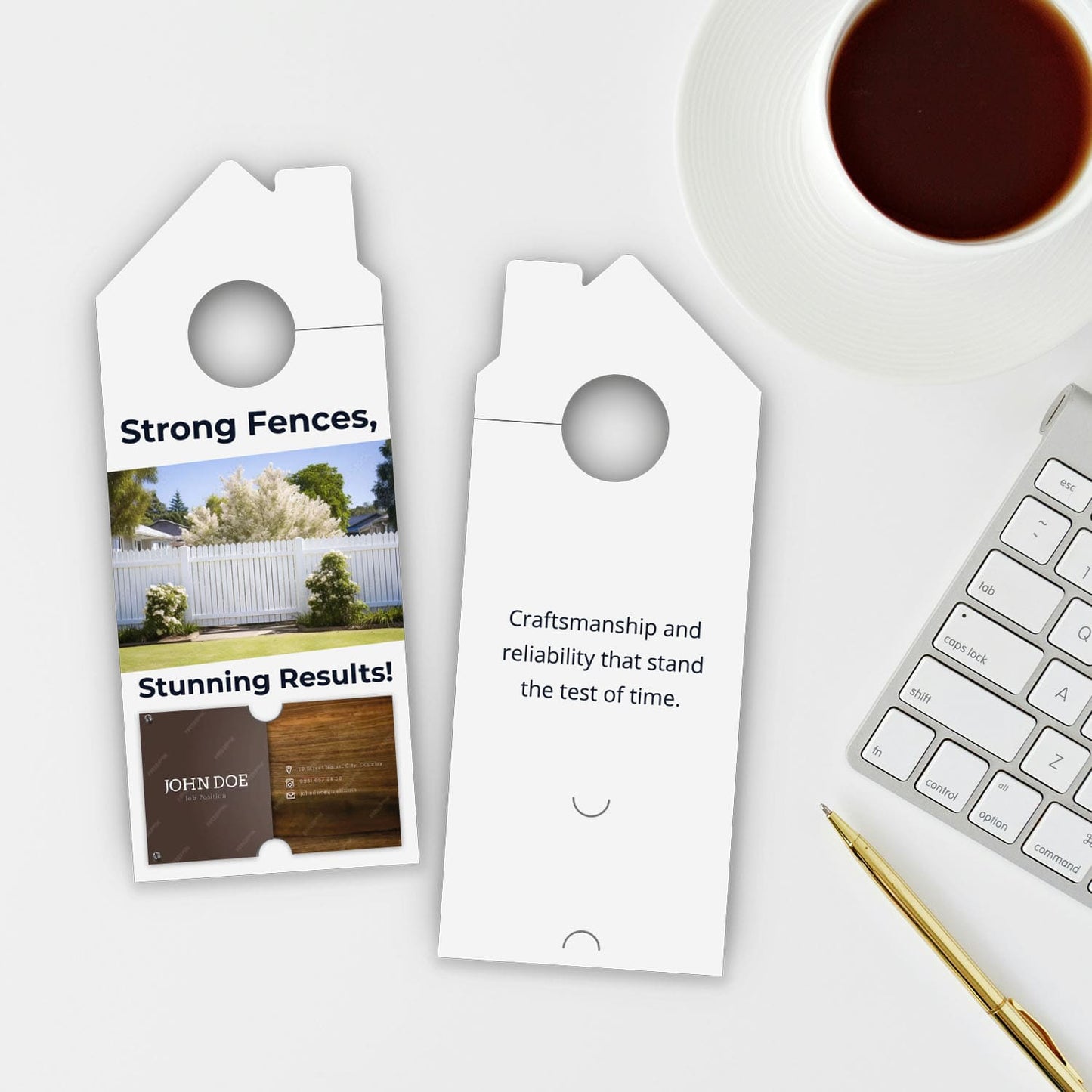 Fence Services Door Hanger