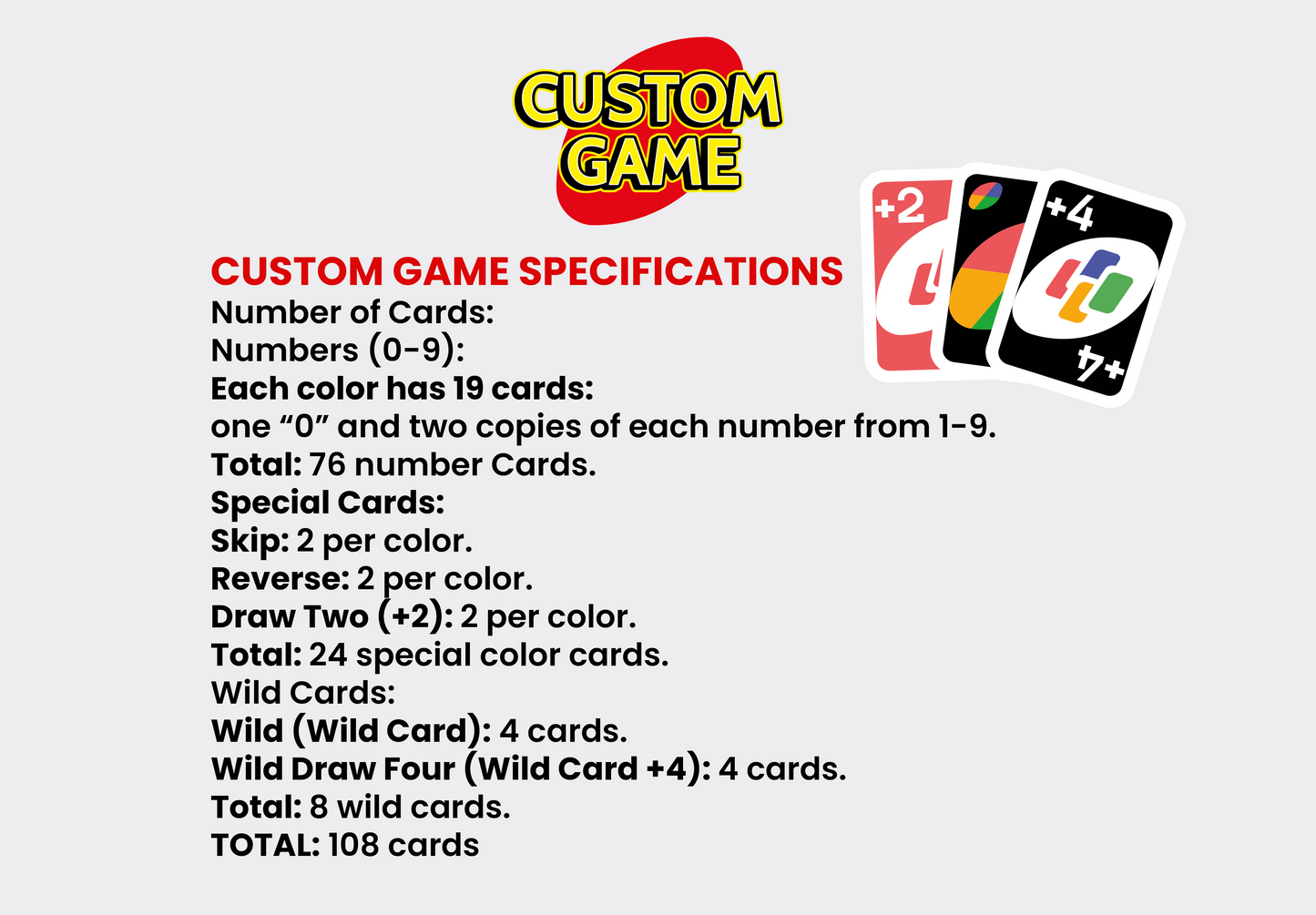 Best Friends Custom Game Playing Cards