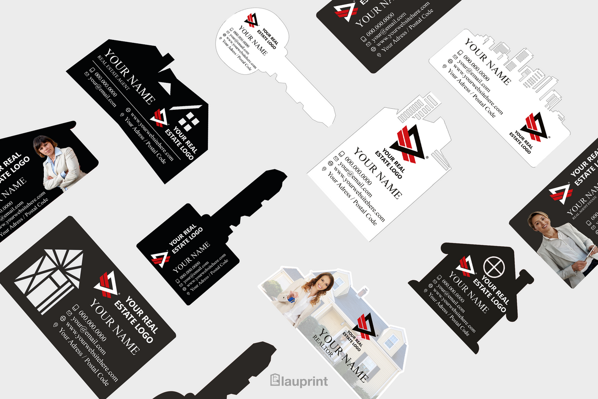 Custom | Shaped Business Cards for Realtors
