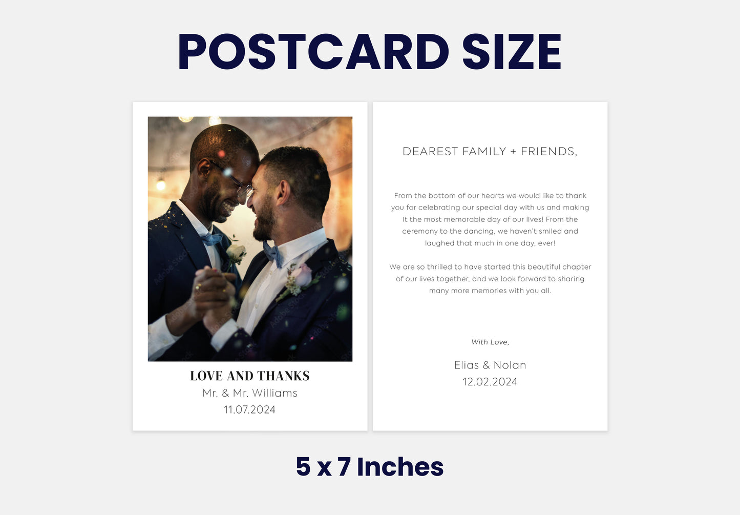 Thank you Cards For Wedding