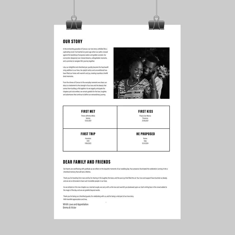 Newspaper Wedding | Custom