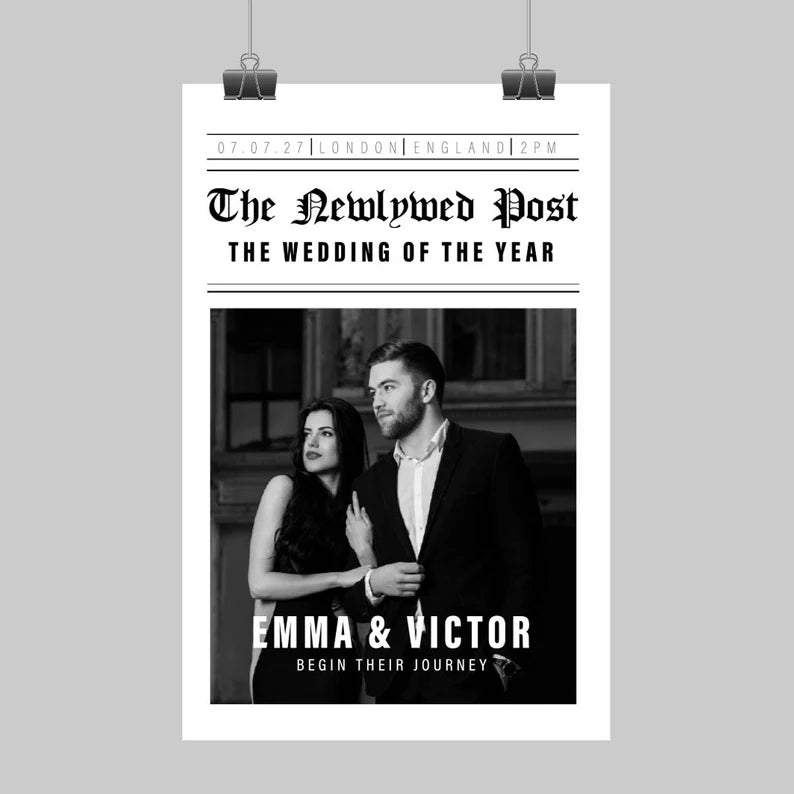 Newspaper Wedding | Custom