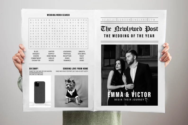 Newspaper Wedding | Custom