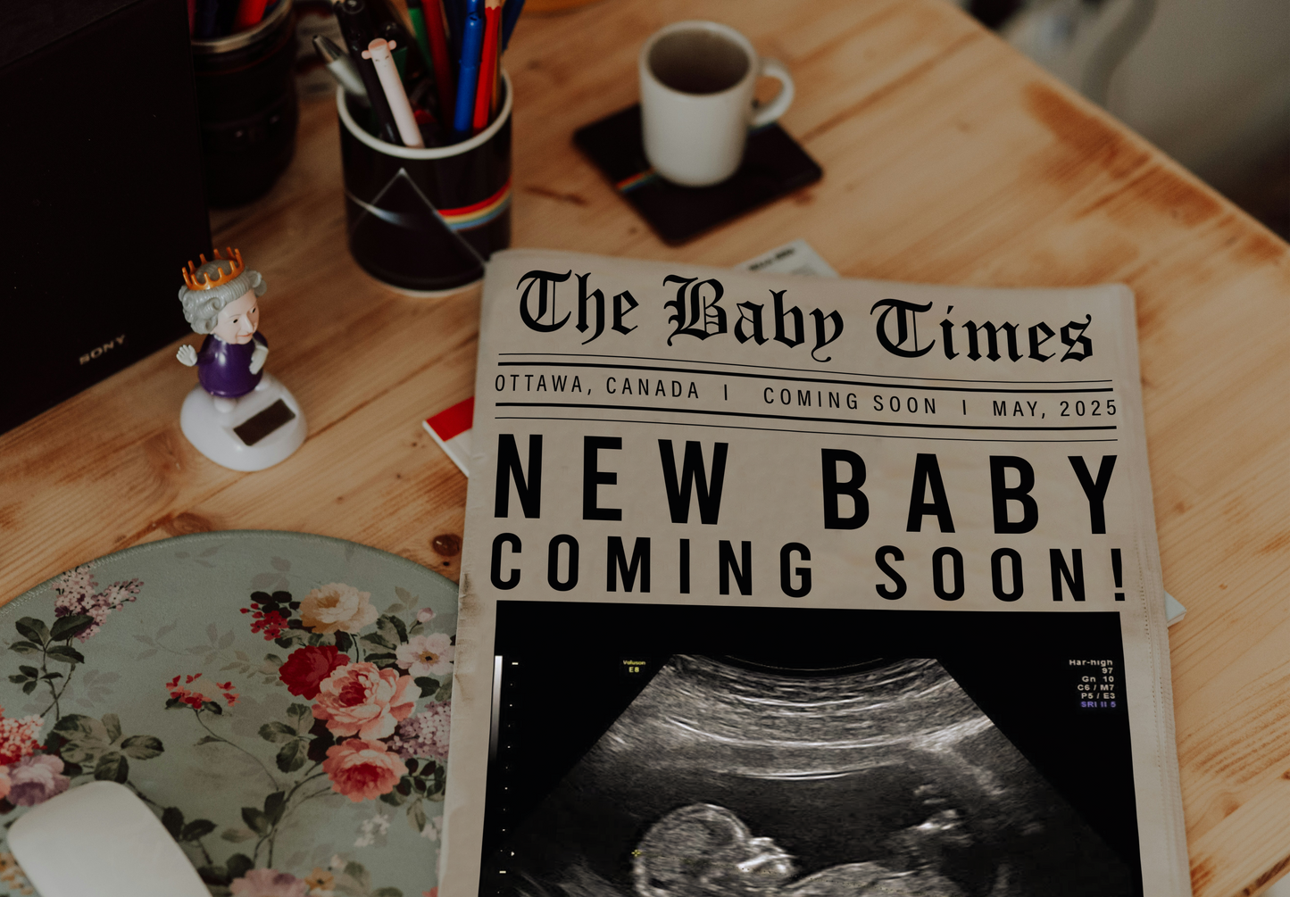 Newspaper Baby Announcement