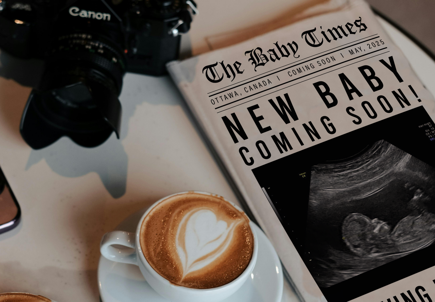 Newspaper Baby Announcement