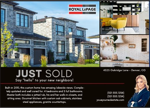 Postcard Just Sold Royal Lepage -001