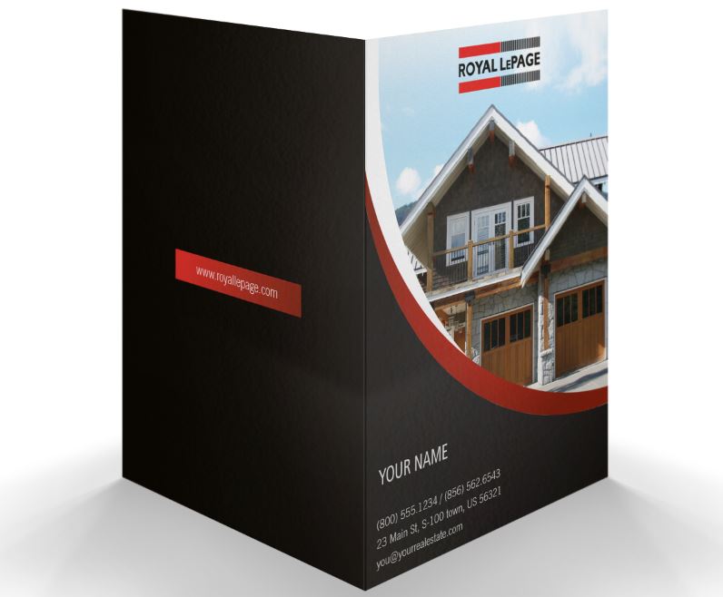 Royal Lepage PresentationCustom Folder Printing with Soft touch laminating - 001