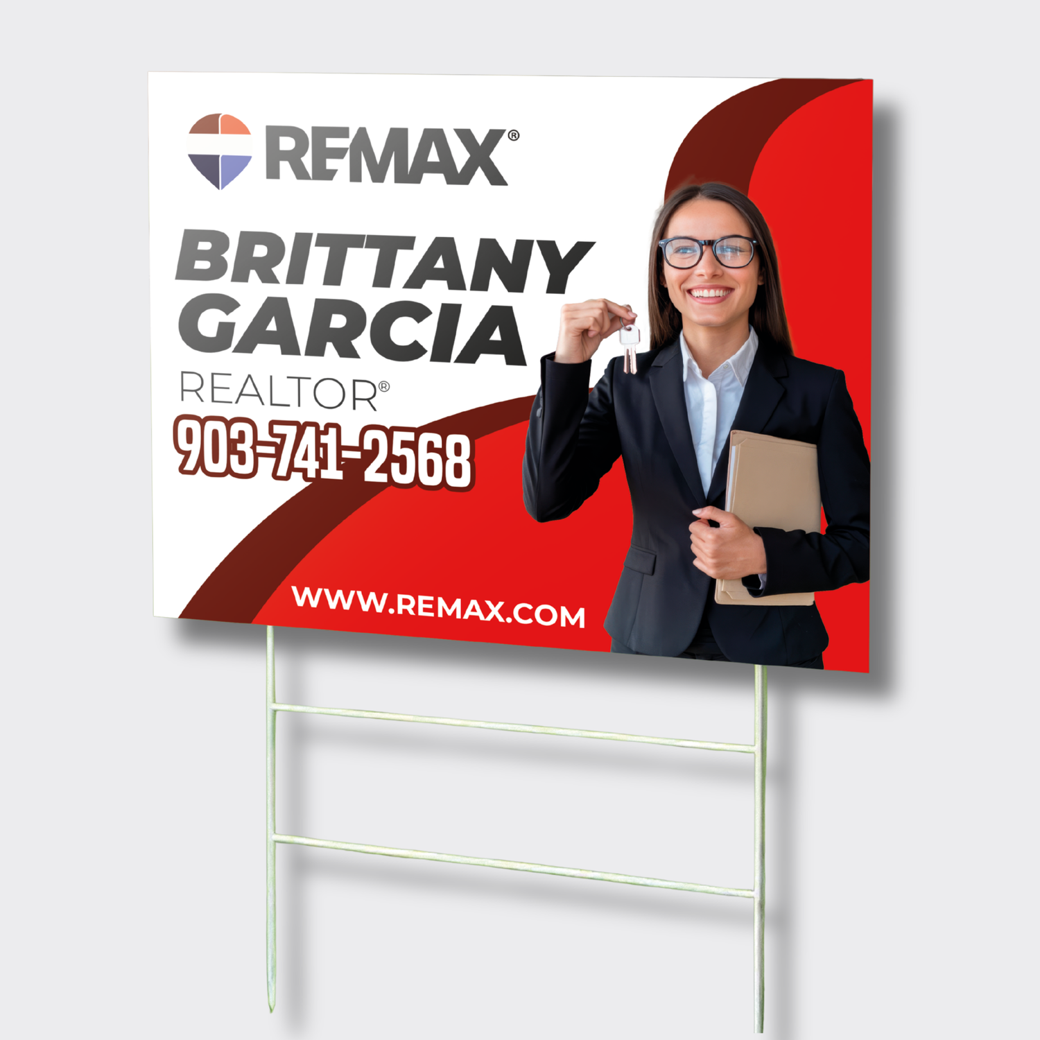 Real estate yard sign Remax