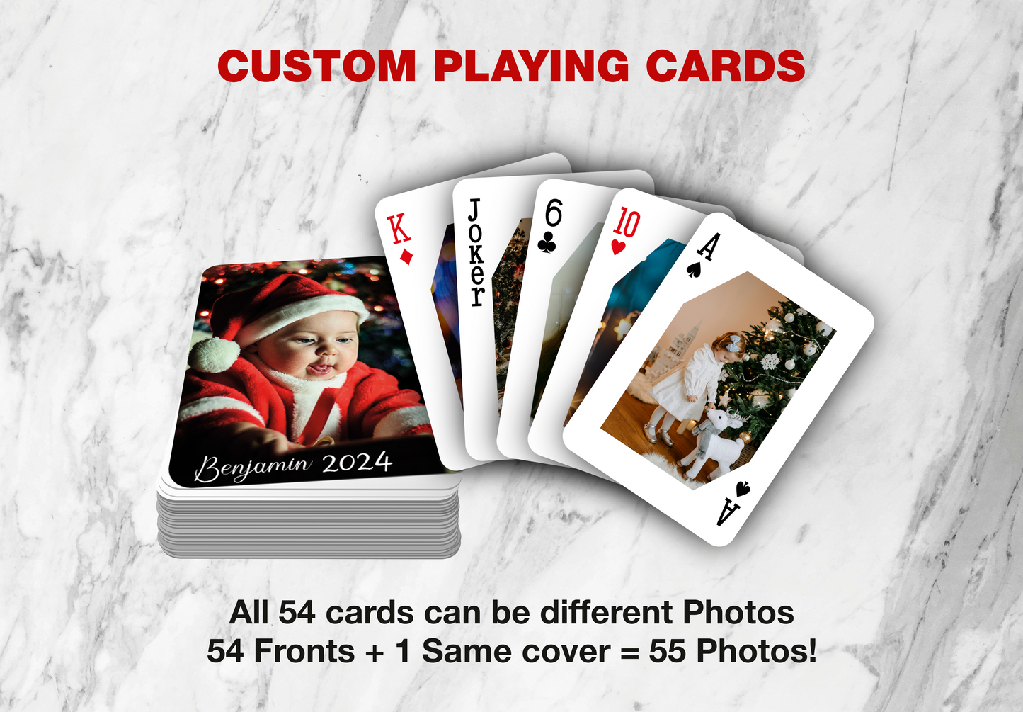RUSH Marry Christmas Playing Cards