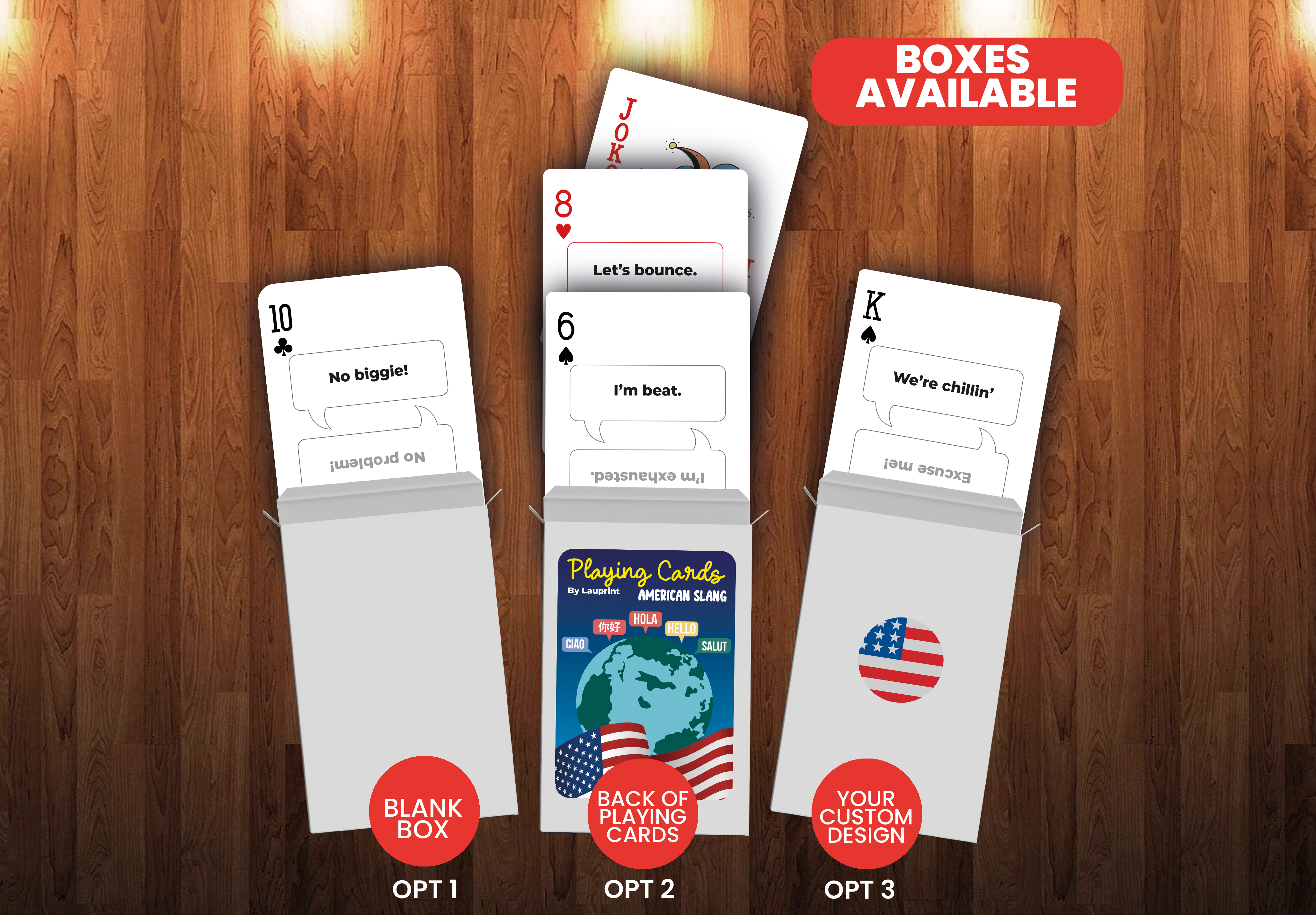 RUSH American Slang Generic Playing Cards