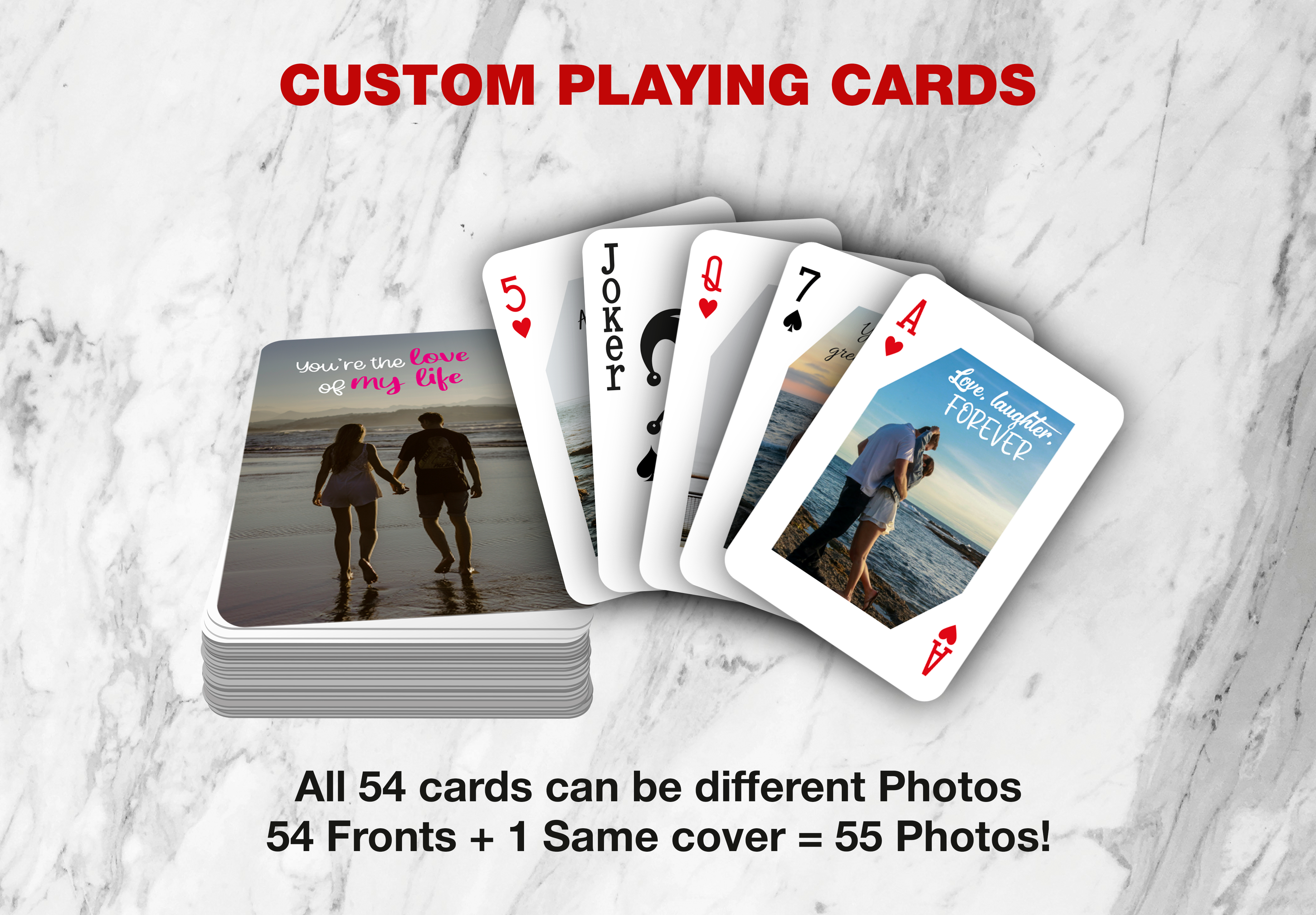 RUSH Custom Lover’s Deck | Love Adventure Playing Cards