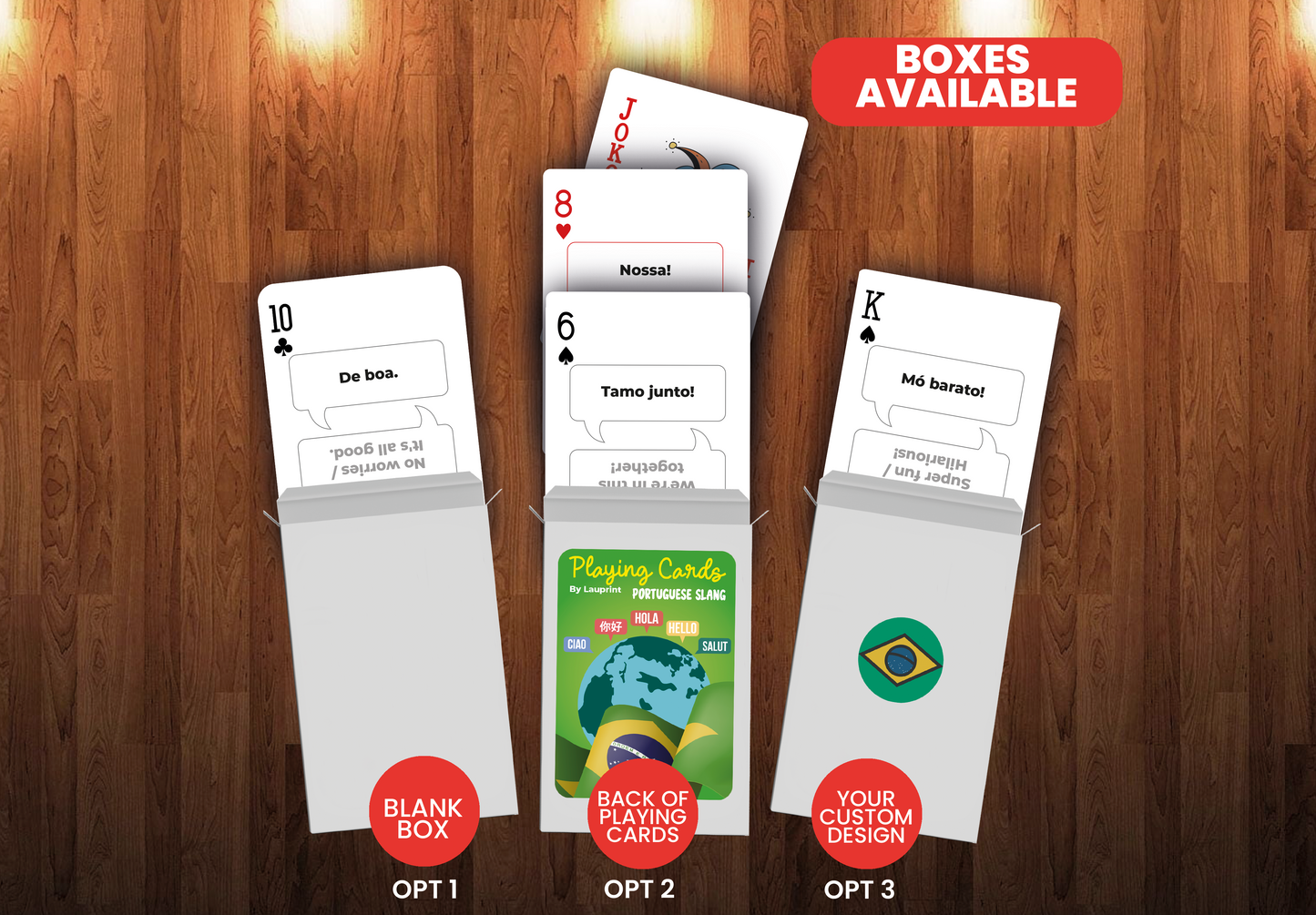 RUSH Portuguese Slang Generic Playing Cards