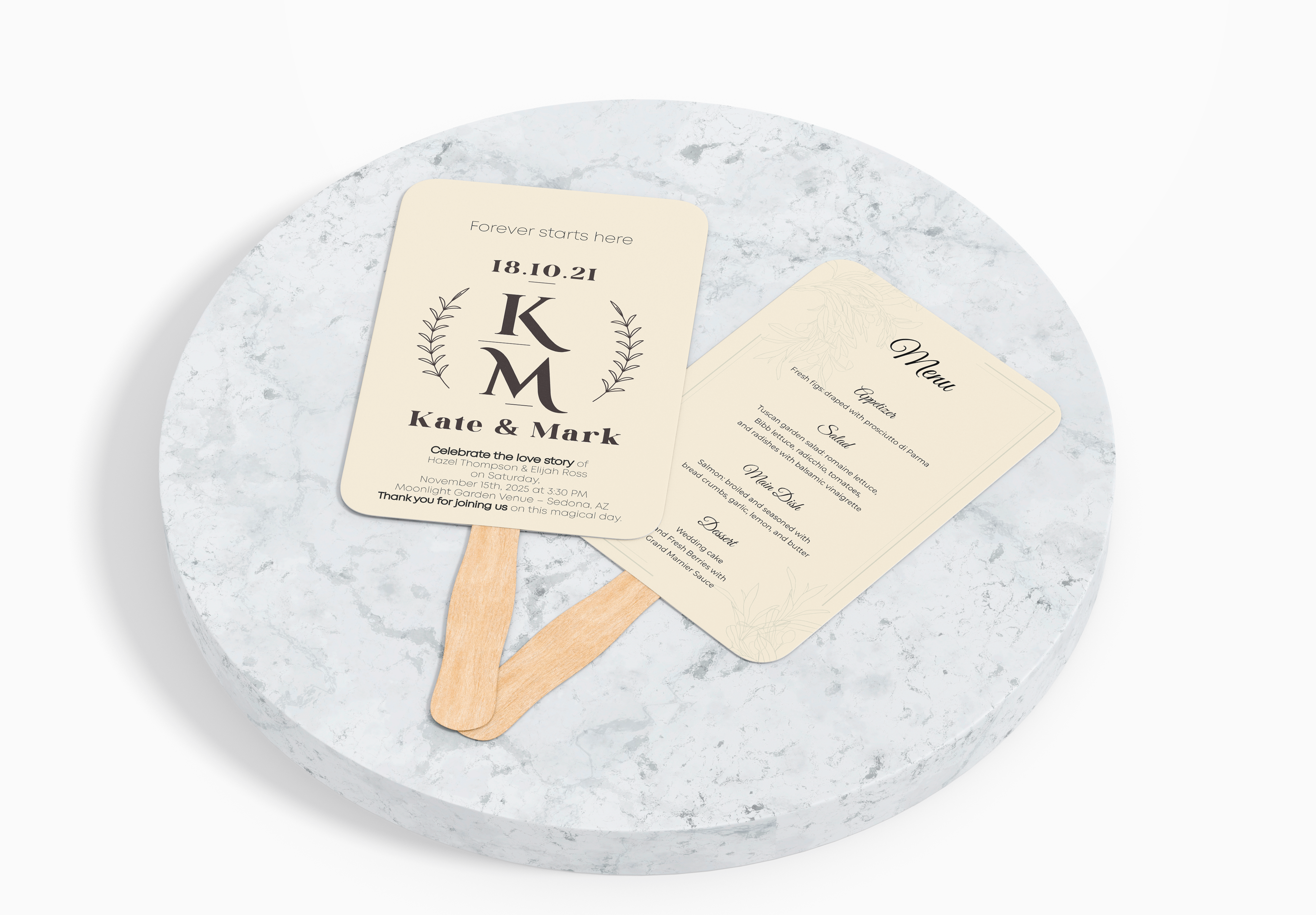 Custom Wedding Hand Fans