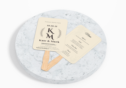 Custom Wedding Hand Fans