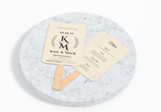 Custom Wedding Hand Fans