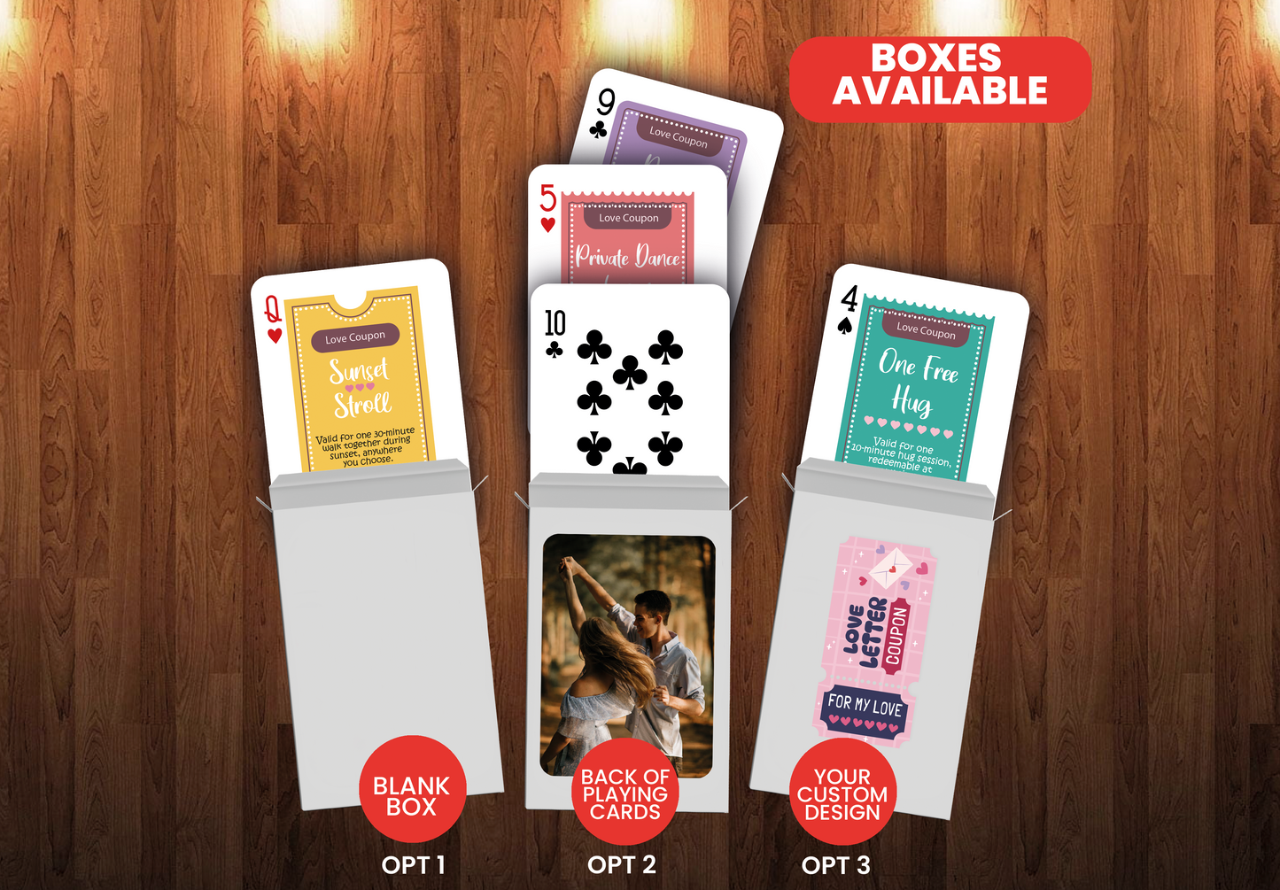 Love Coupon Cards | Love Adventure Playing Cards