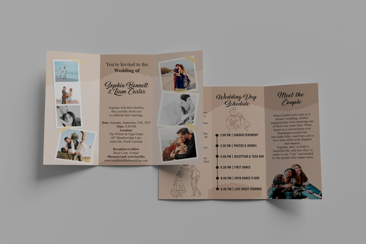 Custom Wedding Brochure