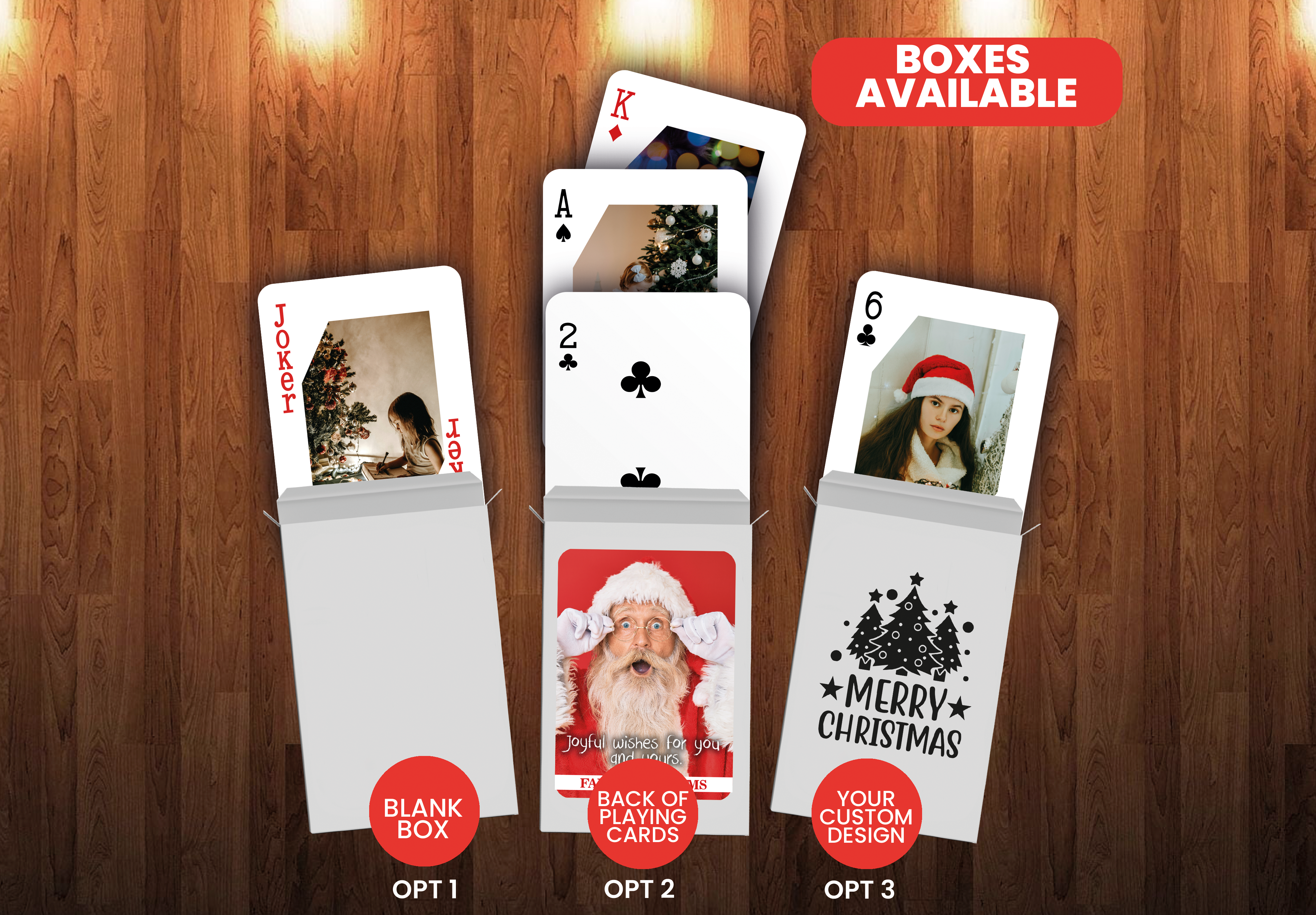RUSH Marry Christmas Playing Cards