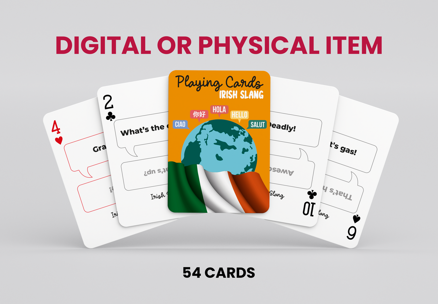 RUSH Irish Slang Generic Playing Cards