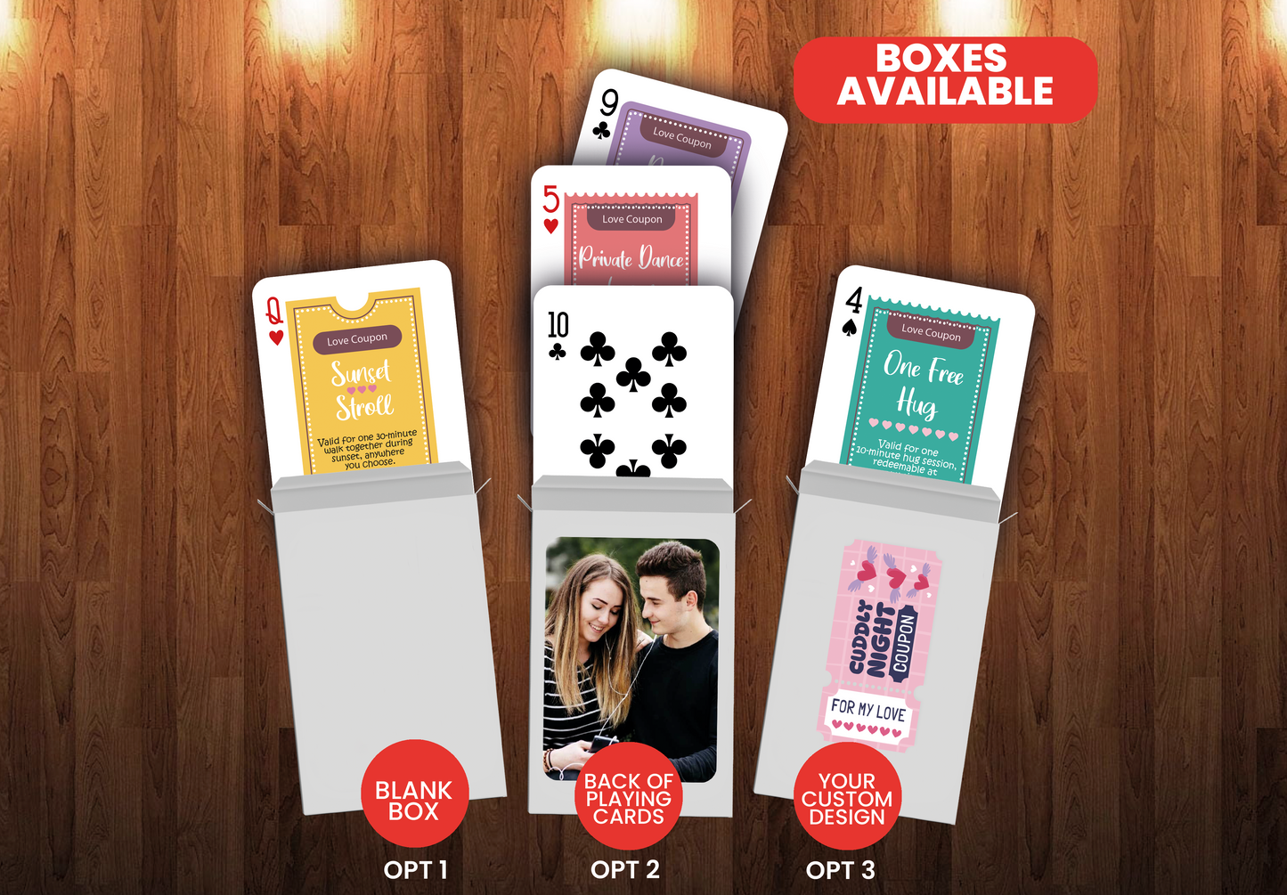 Love Coupon Cards | Love Adventure Playing Cards
