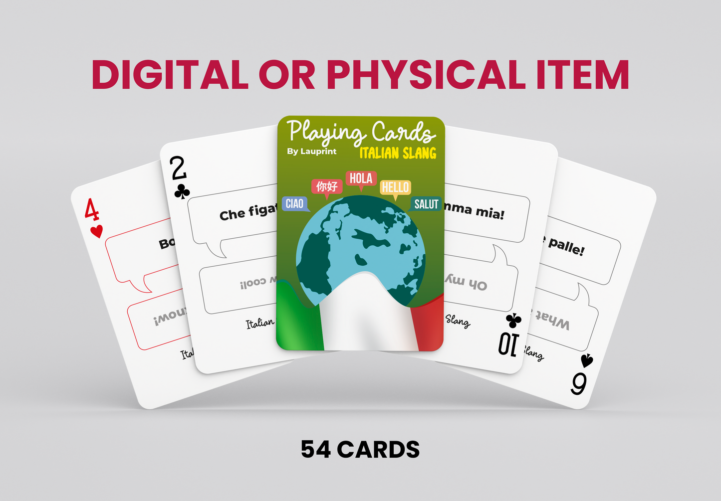 RUSH Italian Slang Generic Playing Cards