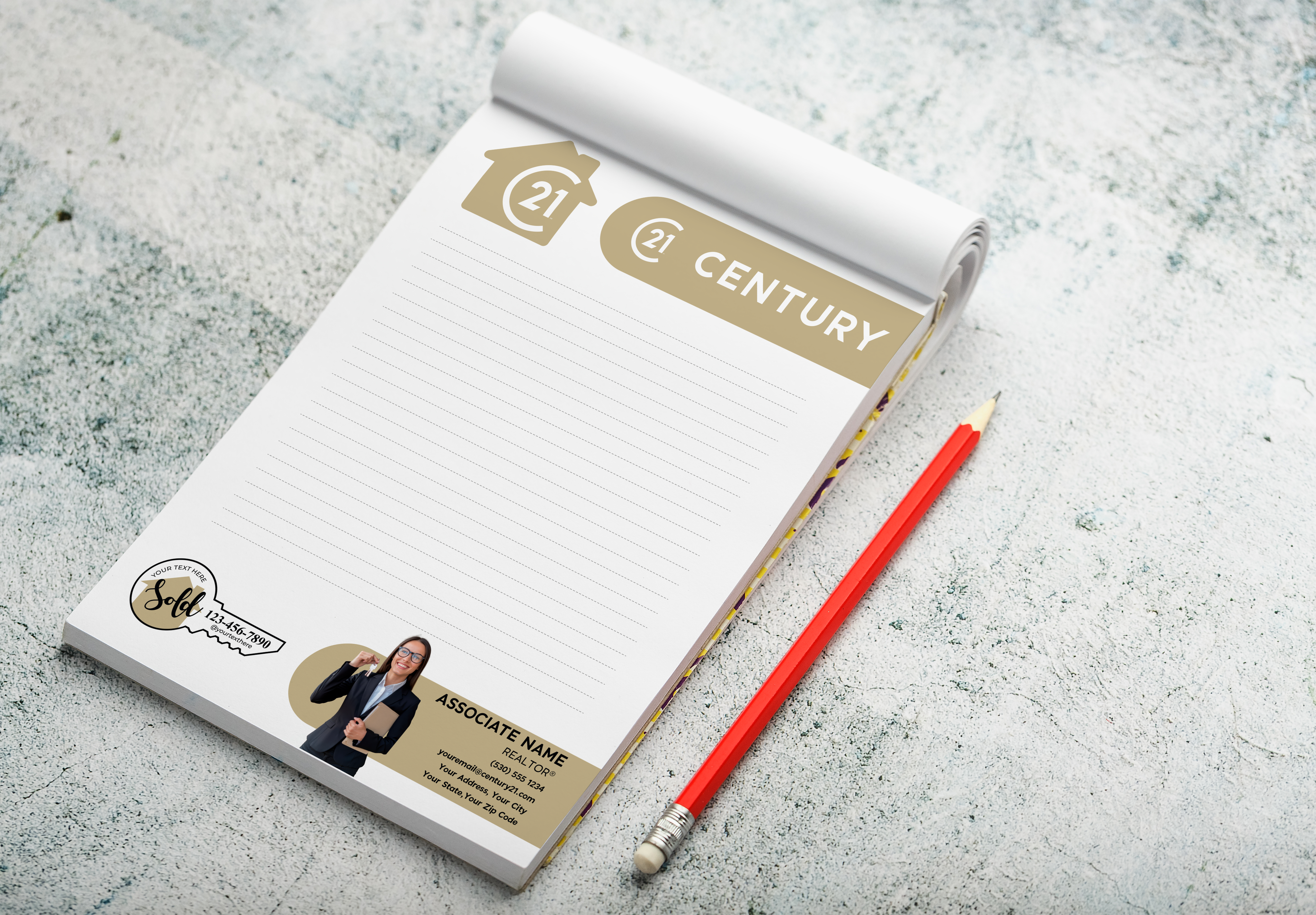 Century 21 Custom Realtor Notepad