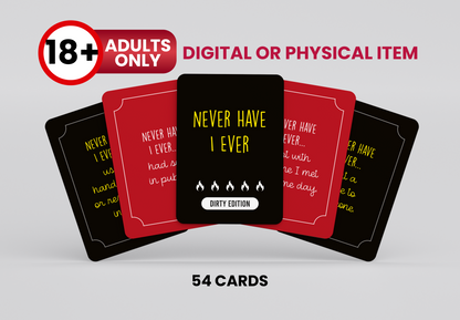 Never Have I Ever  |  Couples Edition Cards