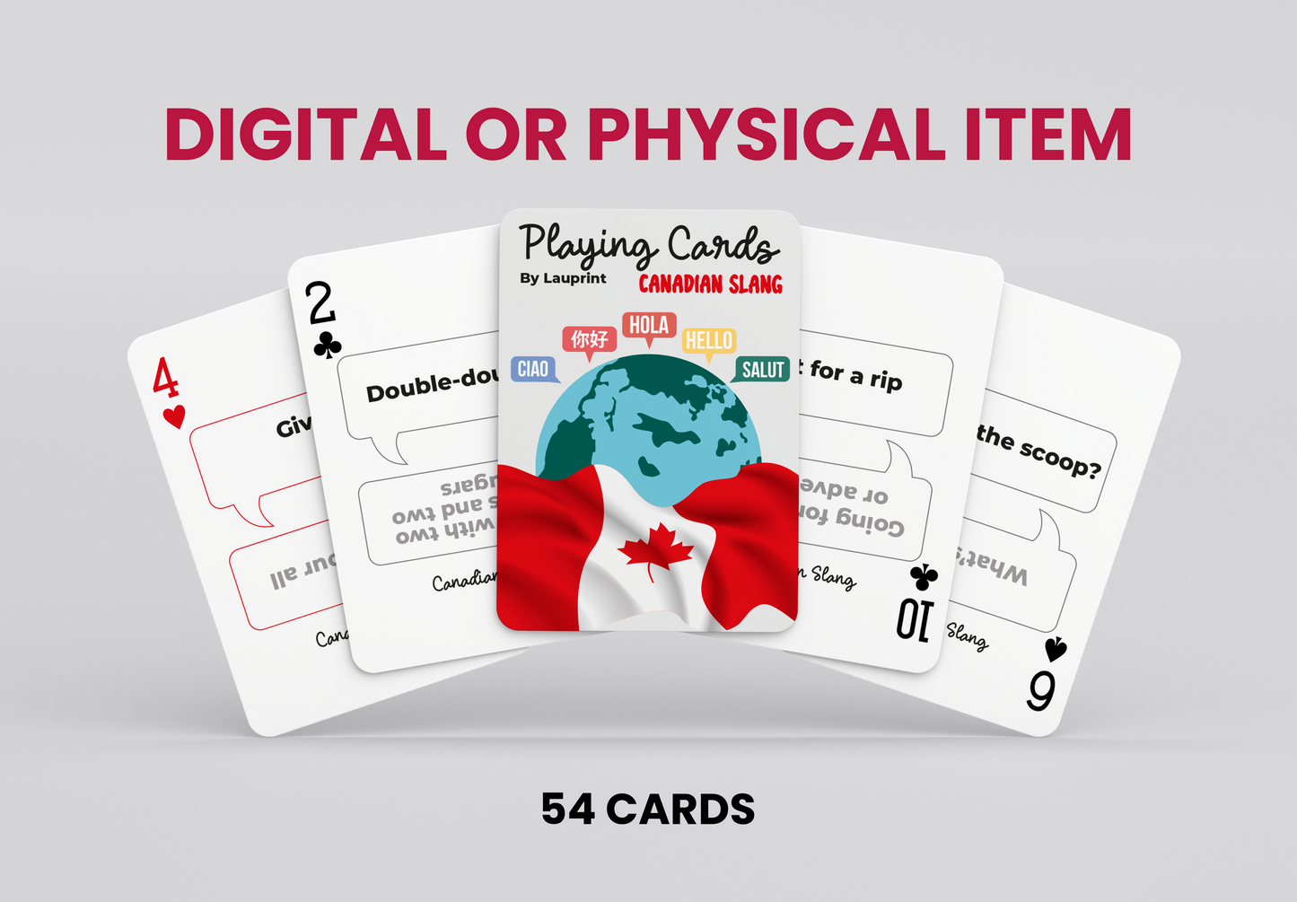 RUSH Canadian Slang Generic Playing Cards