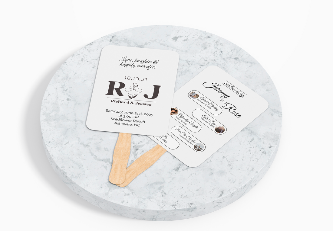 Custom Wedding Hand Fans