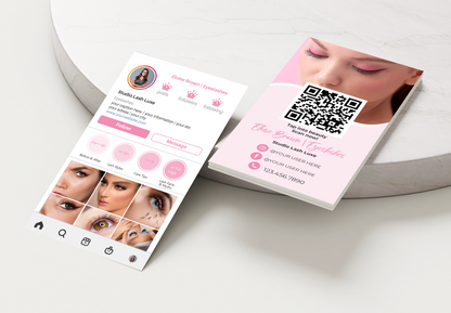 Printed Lash Business Cards