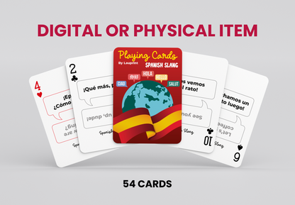 RUSH Spanish Slang Generic Playing Cards
