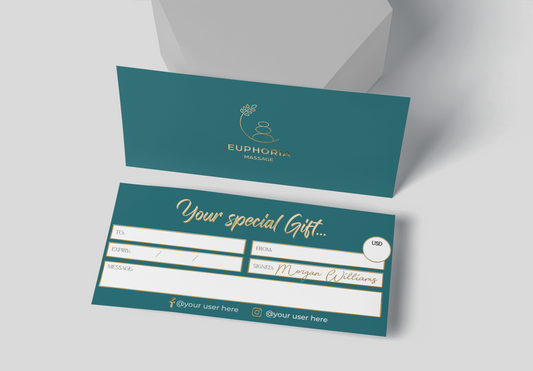 Luxury Custom Gift Certificate