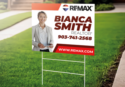 Custom real estate yard sign | Realtor Outdoor sign | REMAX Open House Sign