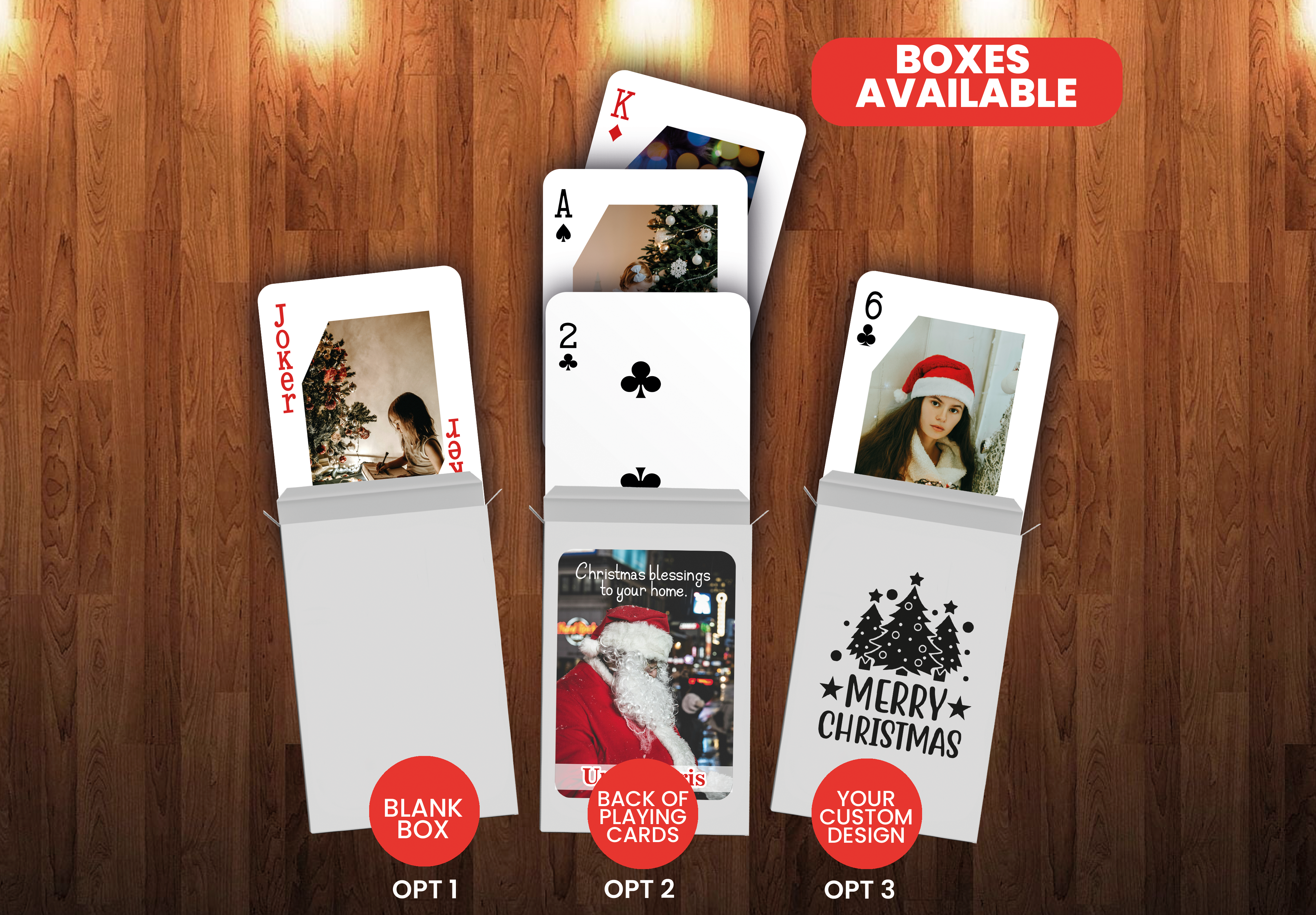 RUSH Marry Christmas Playing Cards