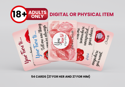 RUSH Dirty Adult Game Cards