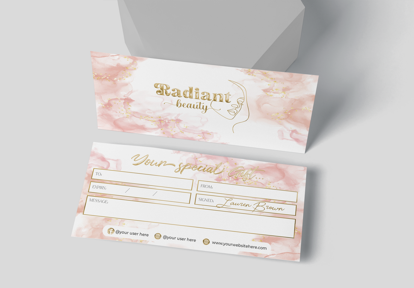 Luxury Custom Gift Certificate