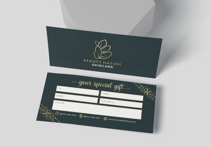 Luxury Custom Gift Certificate