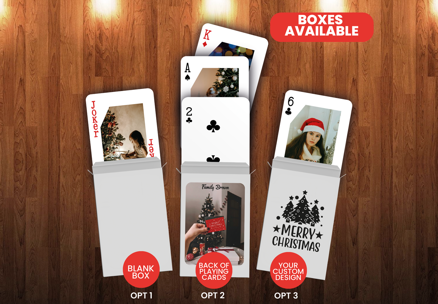 RUSH Marry Christmas Playing Cards