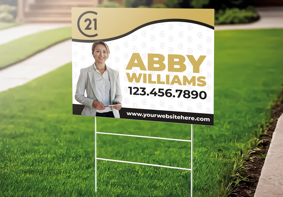 Custom real estate yard sign | Realtor Outdoor sign | Century 21 Open House Sign