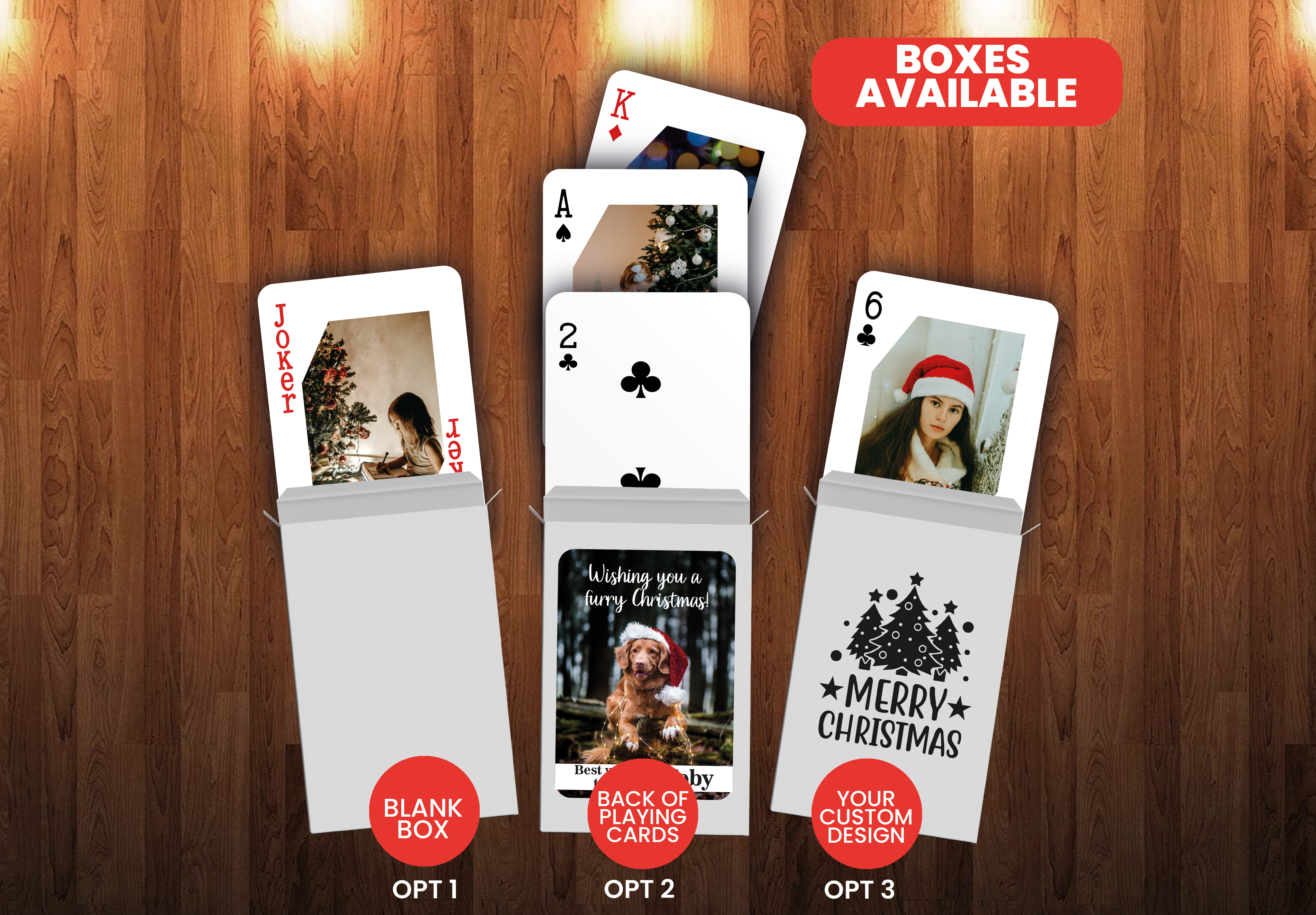 RUSH Marry Christmas Playing Cards