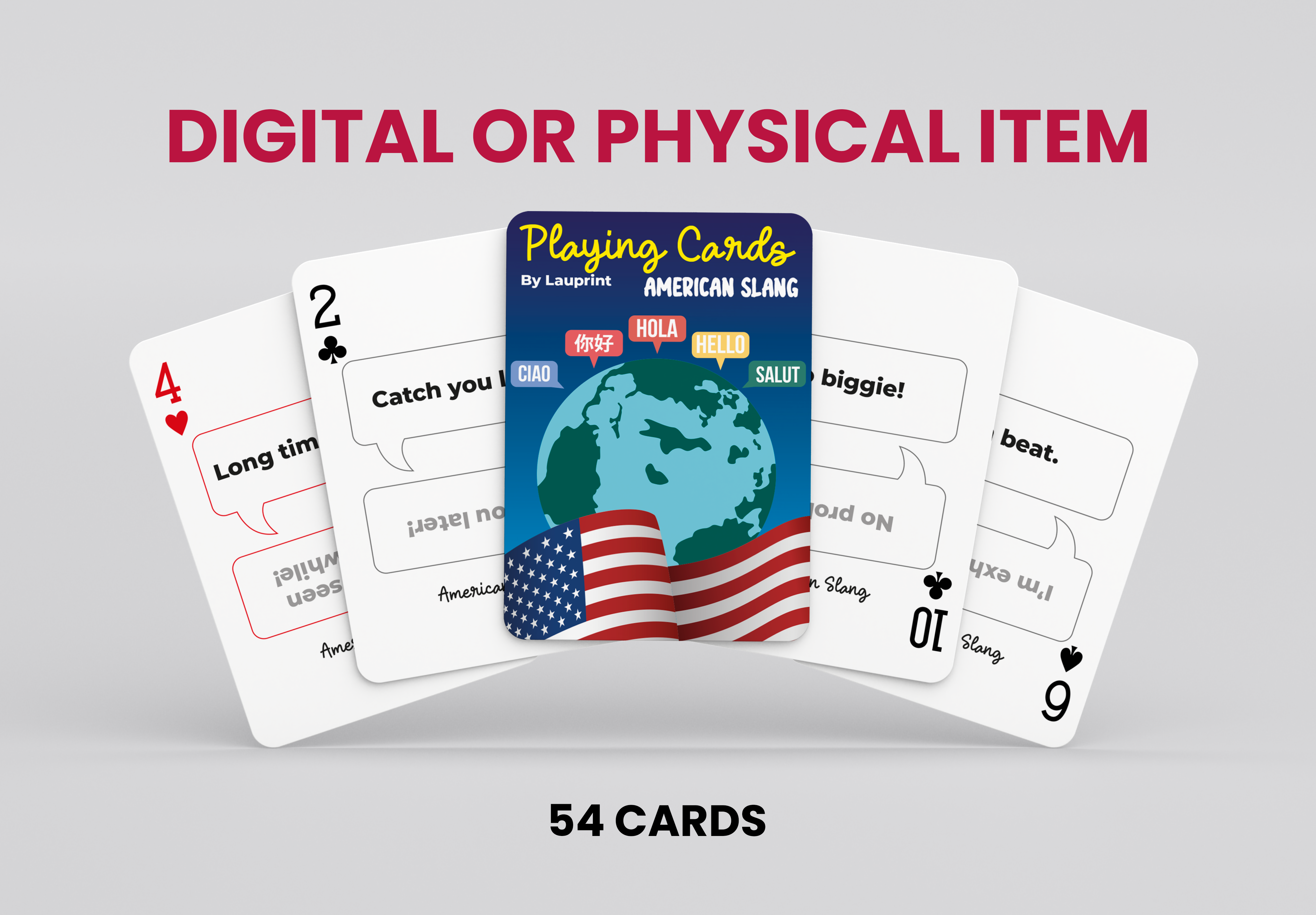 RUSH American Slang Generic Playing Cards