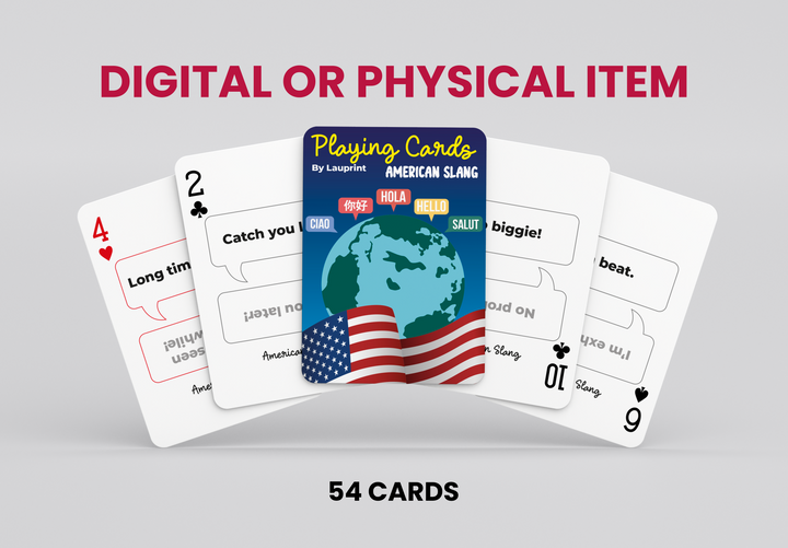 RUSH American Slang Generic Playing Cards